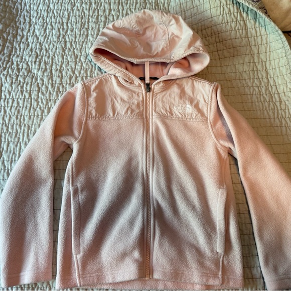 The North Face Light Pink Kids Hoodie - Picture 1 of 4